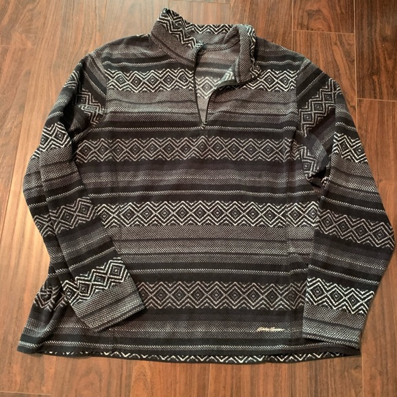 🎉HP🎉 Eddie Bauer Tribal Quarter Zip Pullover XXL - Picture 2 of 6